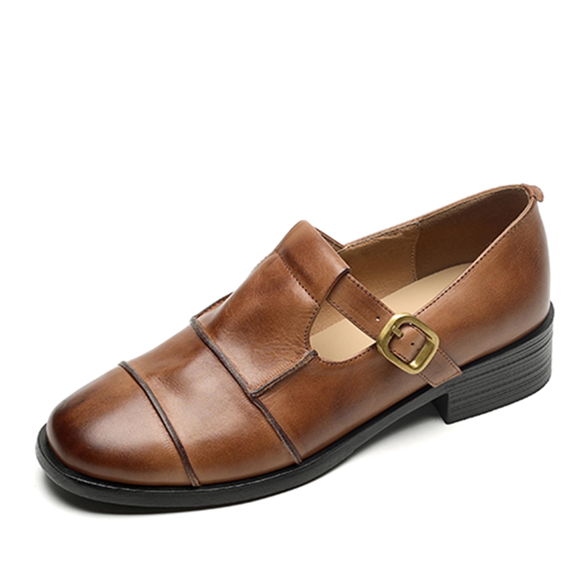 Arqa Women's Comfortable Loafers Almond Toe Vintage Flats Soft Women's Loafers & Slip-ons Fashion Dress Flats for Work Dating Business Casual Shoes