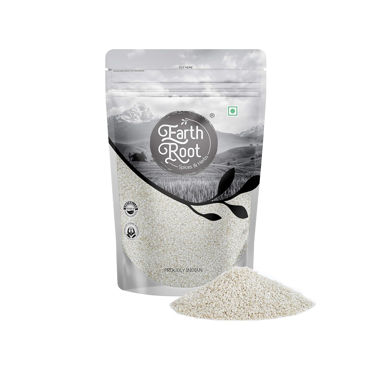 EarthRoot 1 kg Natural Hulled Nylon Sesame Seed | White Till | Safed Till | Tal Seed | Til Spices Safed Til Tal (B084SYDN4K) Amazon Price History, Amazon Price Tracker