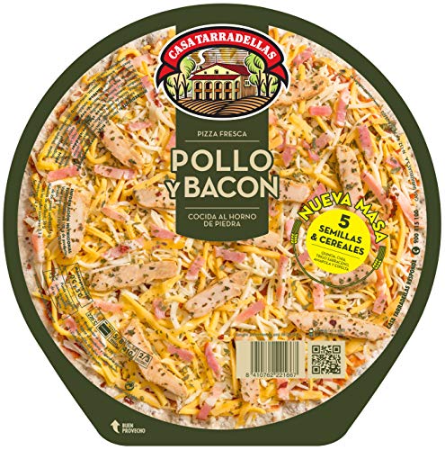 Casa Tarradellas Pizza Fresca Pollo y Bacon, 410g