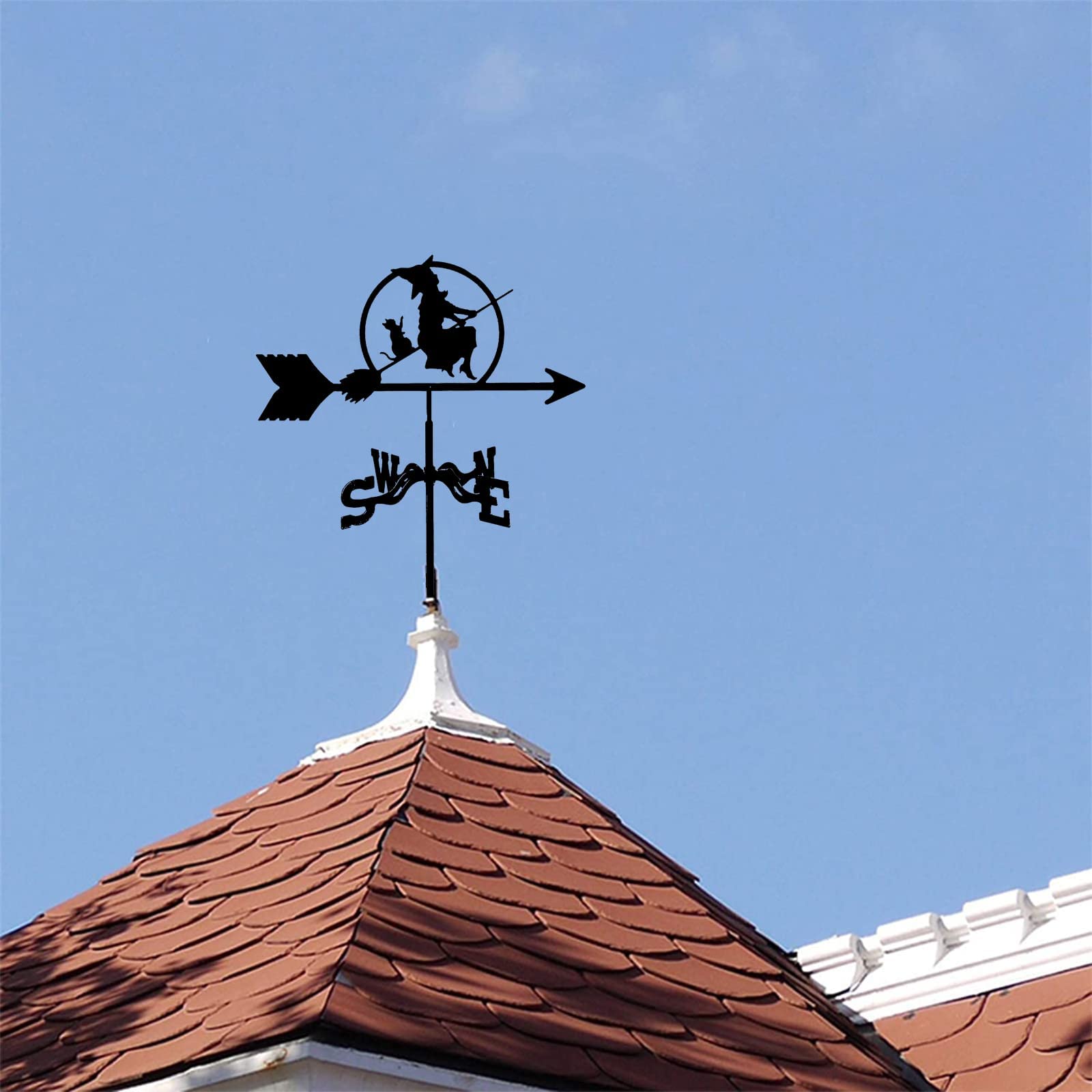Nierdzewne łopatki ze stali nierdzewnej ze wskaźnikiem kierunku wiatru do ogrodu architektury dachu łatwy montaż i użytkowanie wiatrowskaz, wskaźnik zabrudzenia wiatru, narzędzia do pomiaru dachu.