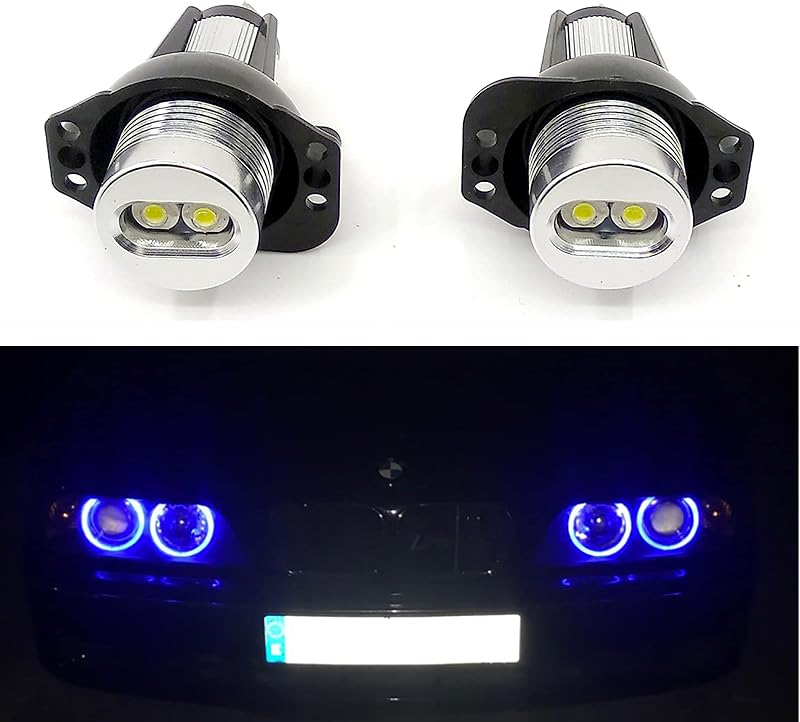 Xinctai LED Angel Eyes Compatible with 2006 2007 2008 BMW E90 | E91 Pre-Facelift, Pre-LCI 325i, 325xi, 328i, 328xi, 330i,330xi,335i, 335xi Halo Ring Marker Light Bulb