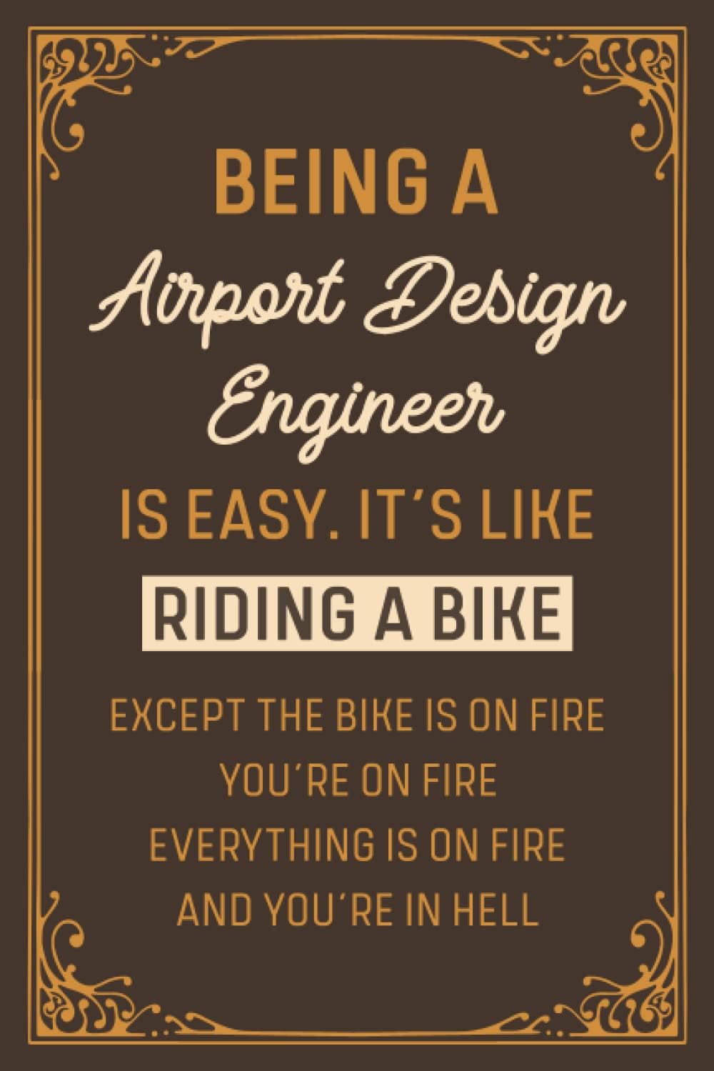 Airport Design Engineer: Unique and Personalized Notebook Idea for Airport Design Engineer |100 6x9 Pages Journal Employee Team Appreciation Gift for ... Gifts for the best Airport Design Engineer.