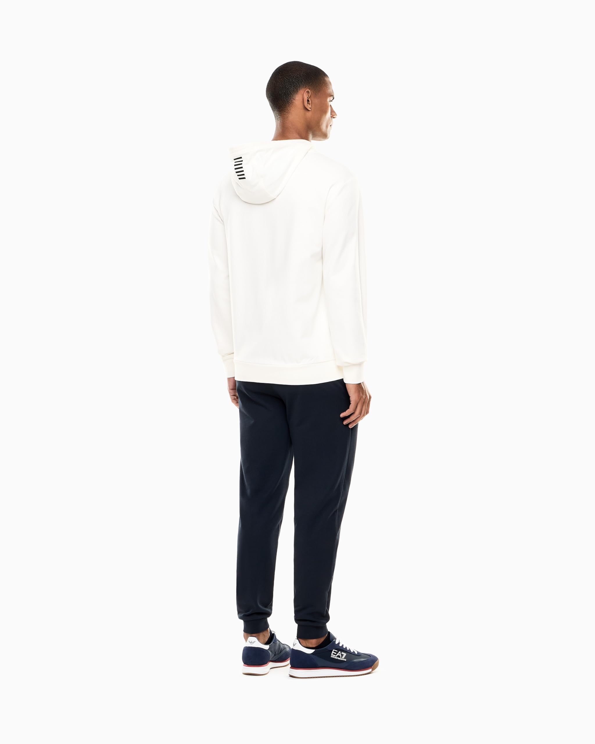 Emporio Armani EA7 Tuta Estiva da Uomo Core Identity in Cotone Garzato, 8NPV63