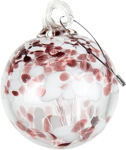 Miniatura 5 de Dale Tiffany Vidrio soplado a mano, 4 pulgadas de diámetro encantado, colección árbol de la vida, globo de bruja colgante jardín interiorexterior