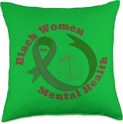 Miniatura 5 de R.CarterCreates Black Women in Mental Health - Almohada de 16 x 16 pulgadas, multicolor