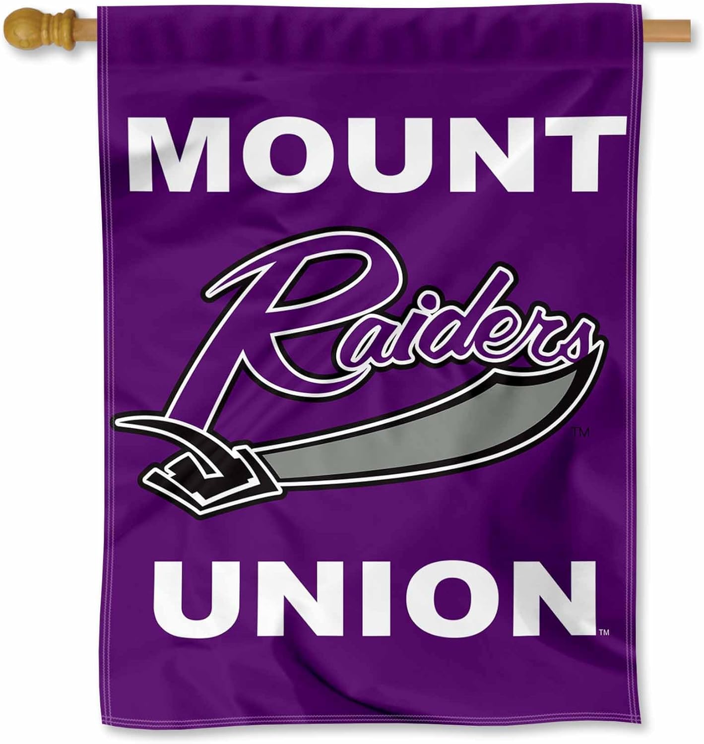 Mount Union Raiders Double Sided House Flag