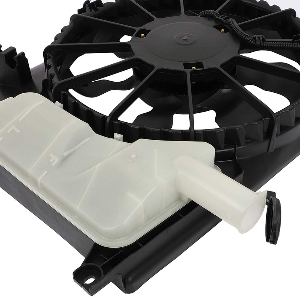 Radiator Fan Assembly Cooling Fan Driver Side/LH 621-528 KFKGF Universal Slim Fan Push Pull Radiator Fan Assembly Cooling 12V Mount Kit 2014 for Kia for Forte 2011-2013 for Hyundai for Elantra