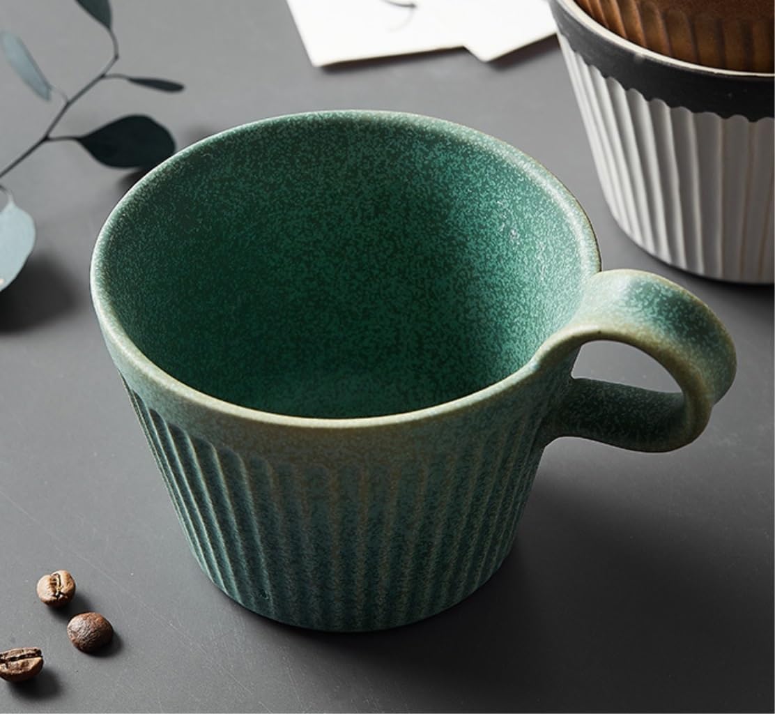 Filiżanek do Herbaty Kubki Vintage Szorstka Ceramiczna Filiżanka Do Kawy Wysokiej Klasy Mleko Kubek Śniadaniowy Popołudniowa Herbata Biurowy Picia Mleka(B)
