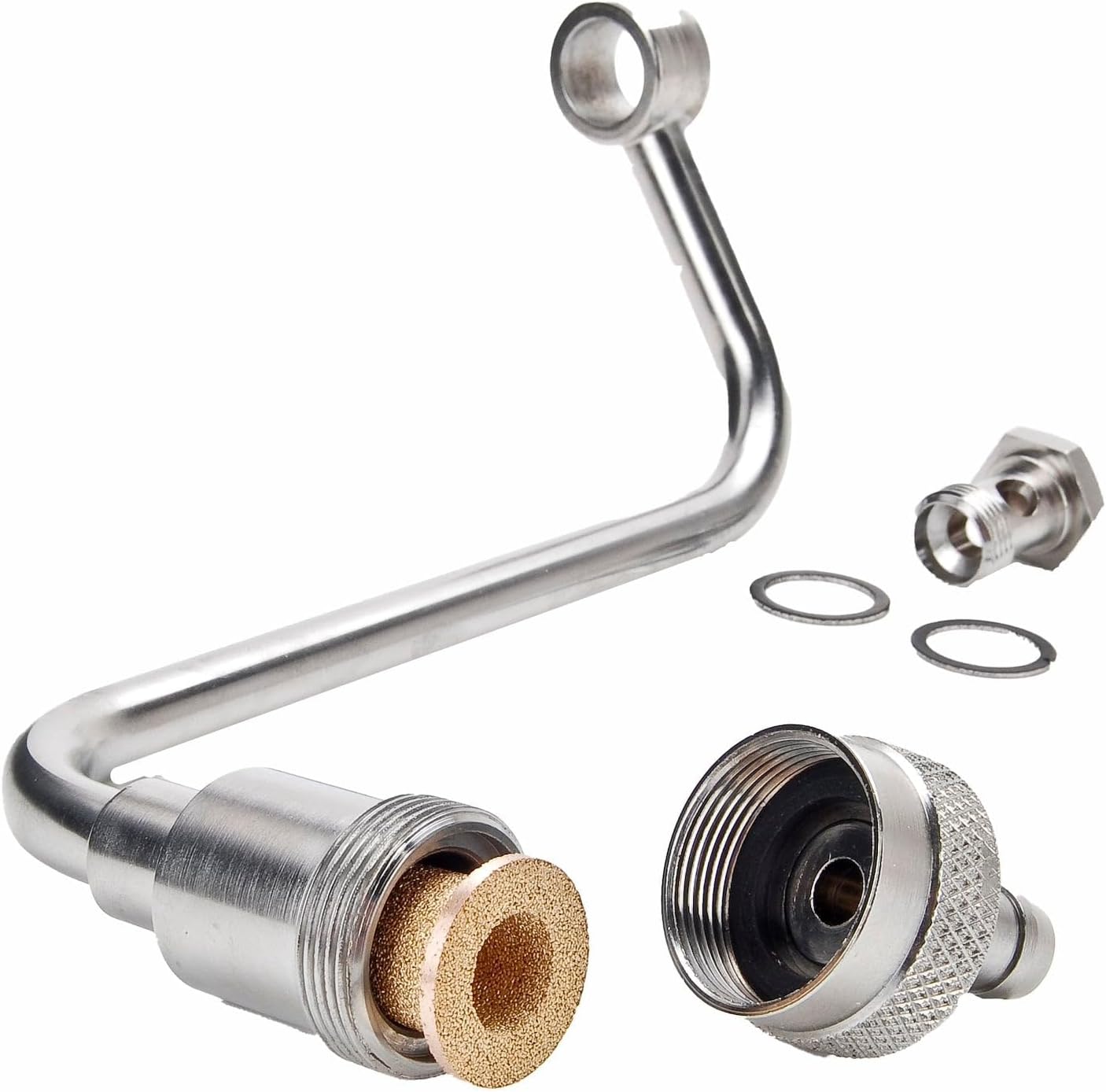 JEGS Single Feed Filtered Fuel Line Kit Holley/Demon Single Feed Carbs