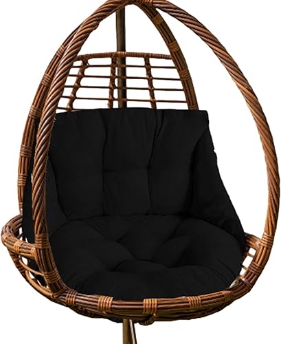 Miniatura 8 de LAMPTTI Cojín para silla de hamaca, cojín para silla de huevo, cojines de asiento de cesta colgante, cojín de asiento de respaldo para silla de