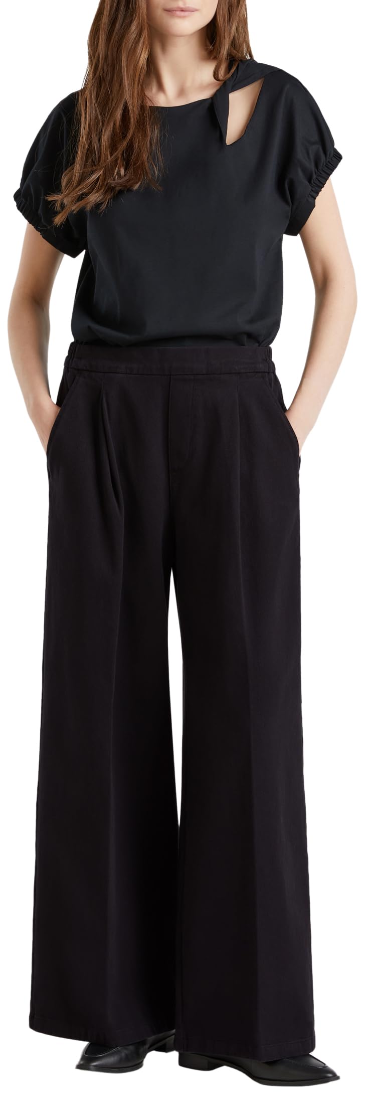 United Colors of Benetton Women's Trousers, Black, M