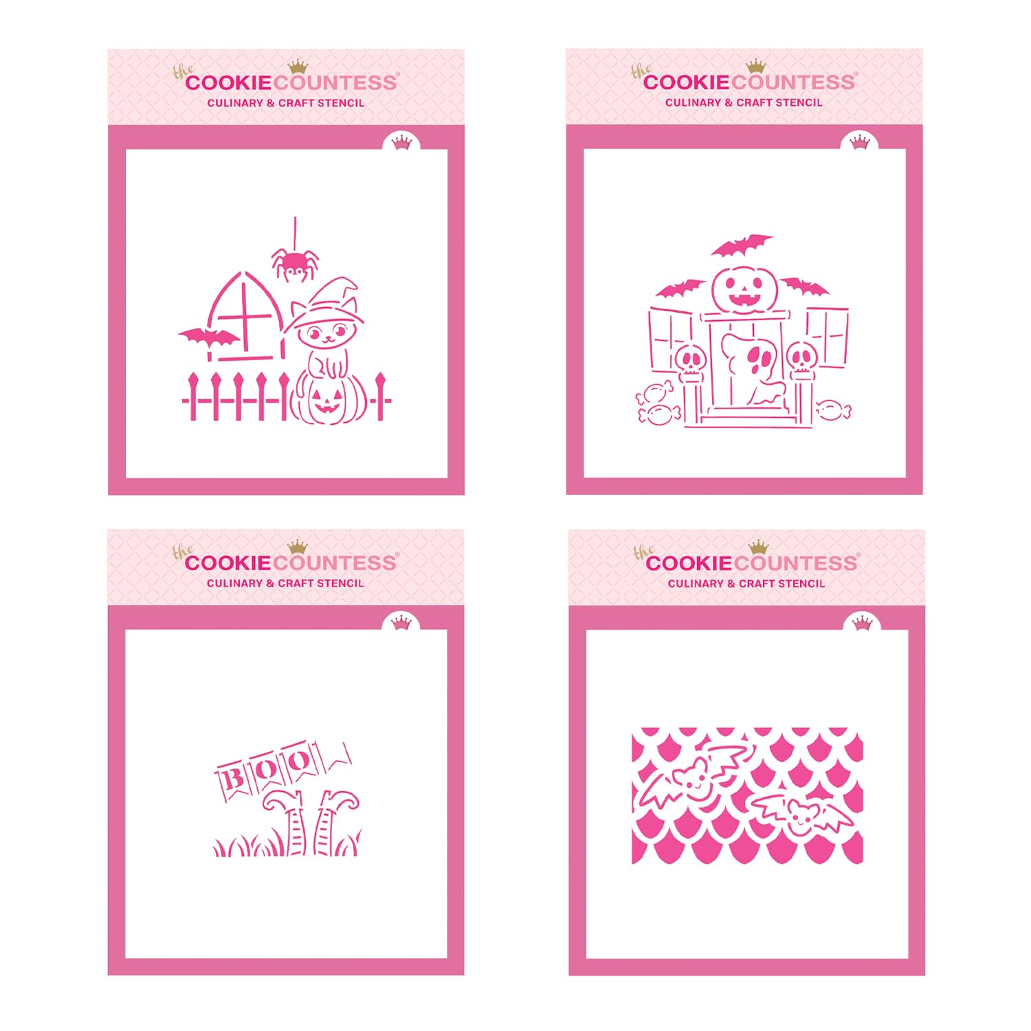 Spooky Shack - 4 Piece Stencil