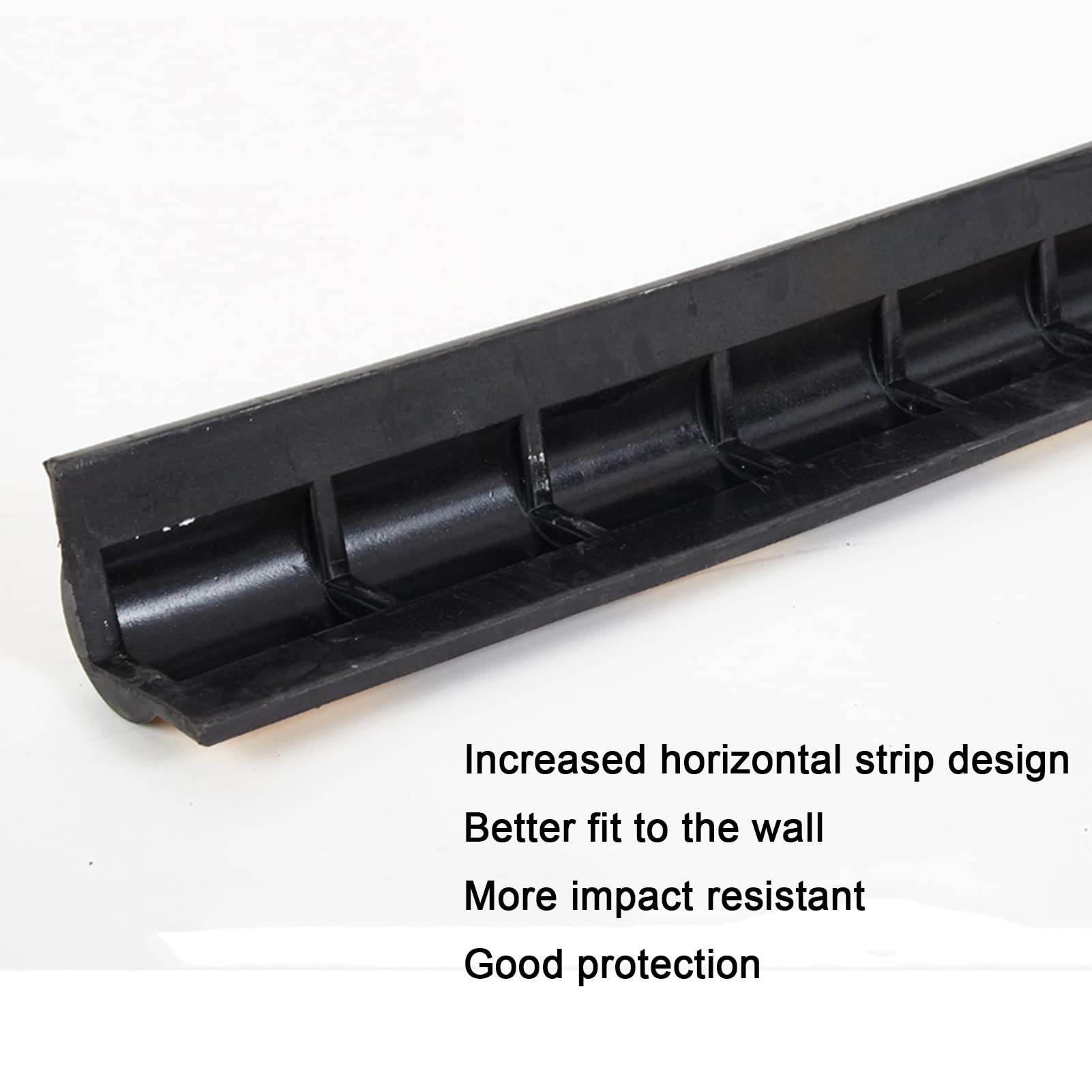 Protectores de Pared para Garaje, Protectores de Esquina de Goma para Aparcamiento de Coches - Protector de Pared Reflectante para garajes, Protector de Columna de Aparcamiento de 1 cm de gr
