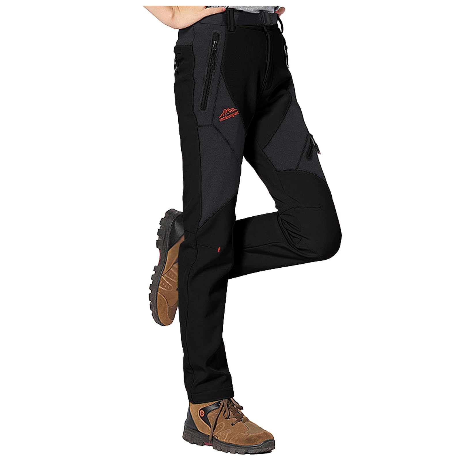 Schneehose Damen Warm Gefüttert Winterhose Skihose Winddicht Wasserdicht Snowboardhose Outdoorhose Winter Baggy Thermohose Verdickte Fahrradhose Arbeitshose