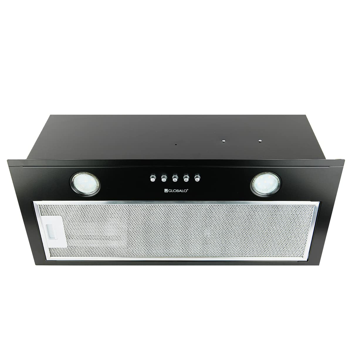hotte aspirante encastrable, meuble bas hotte aspirante de cuisine, hotte aspirante encastrée 60 cm, meuble bas série acier de cuisine, Delico 60.1 Black