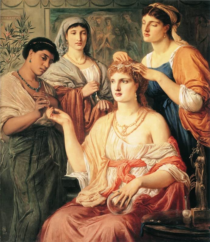 Tableau toile Toilette d'une dame romaine de Siméon 60x90cm