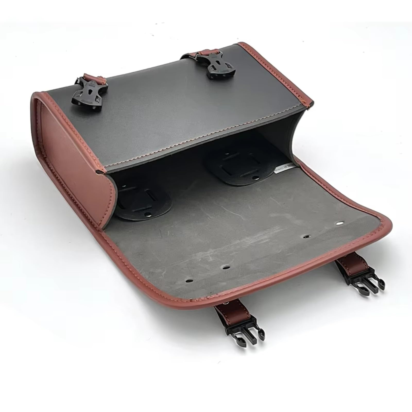 Compatibile Con Sportster XL 1 Pz Forcella Anteriore Motociclo Borse Laterali Borsa Degli Attrezzi Laterale Sella Bagagli PU Portaoggetti Accessori Sacche Moto(Brown)
