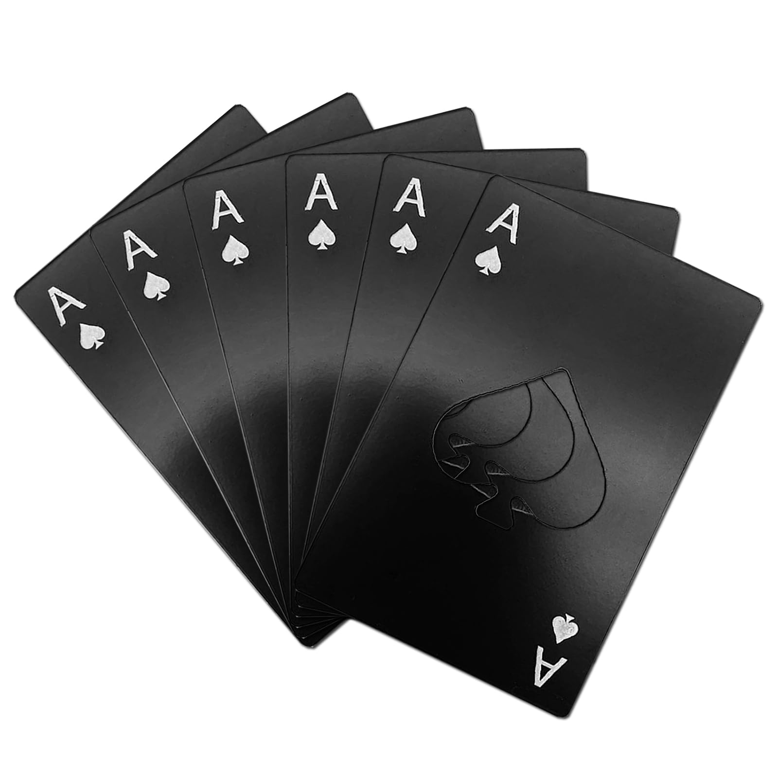 Bottle Opener Keychain, Beer Bottle Opener with Ace of Spades Design, Stainless Steel Portable Card-Style Opener for Groomsmen Bridesmaid Gifts,or