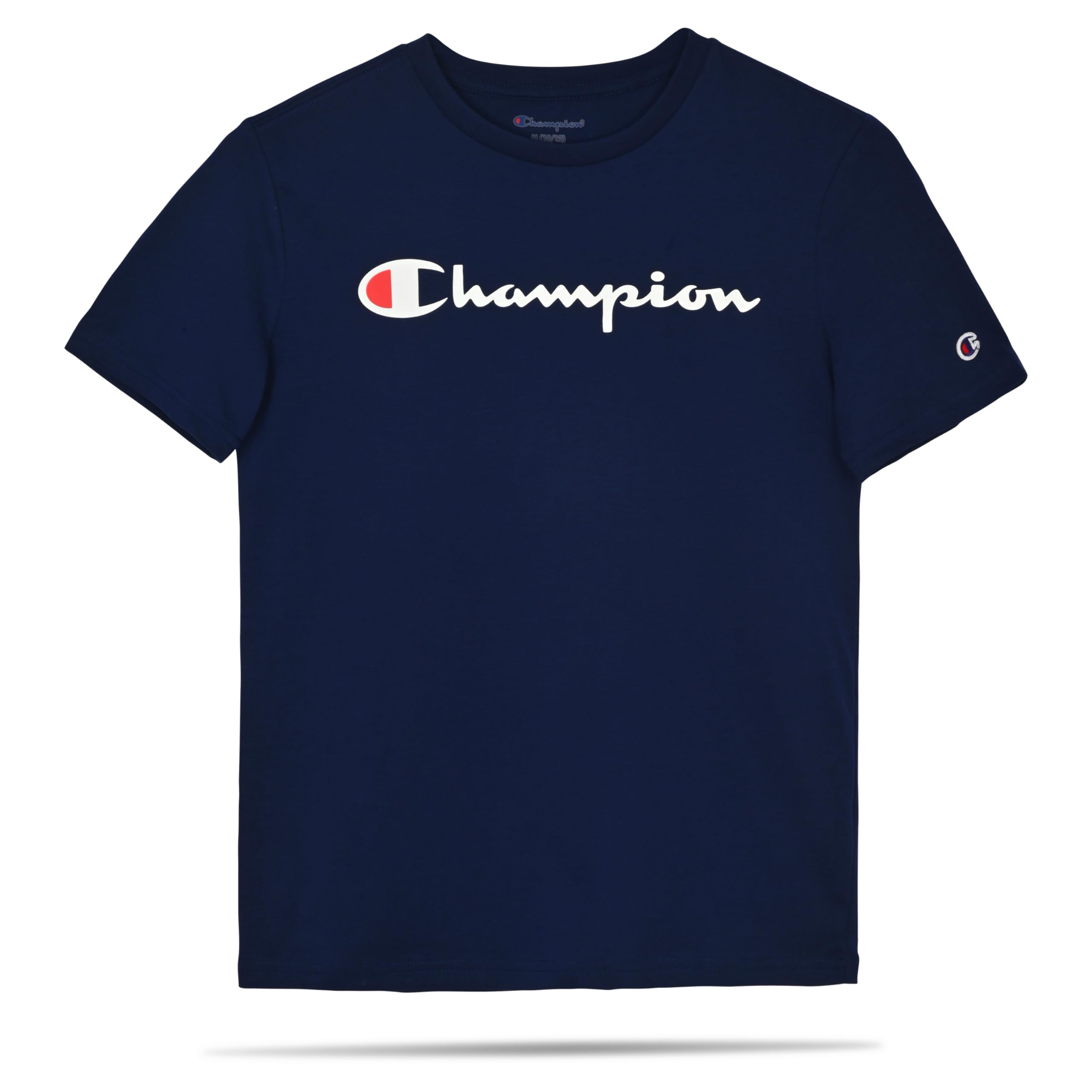 Champion Boys T-Shirt Kids' Lightweight Casual Short Sleeve Tee Navy Blue  Sz