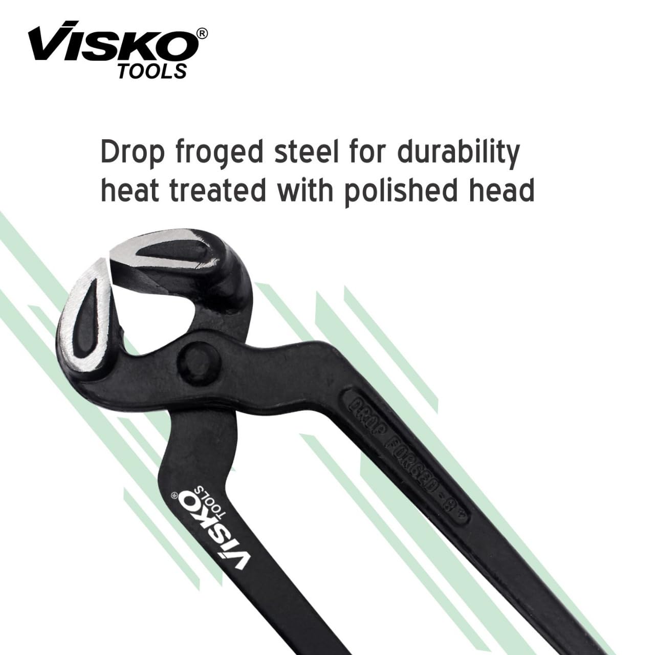 VISKO 304 6" Cobbler Pincer | Plier Tools | Non Slip Technical Foam | Plier Knife |Home Tools | Combination Plier | Insulated | Electrical | Wires | Toolkit | Black | 4