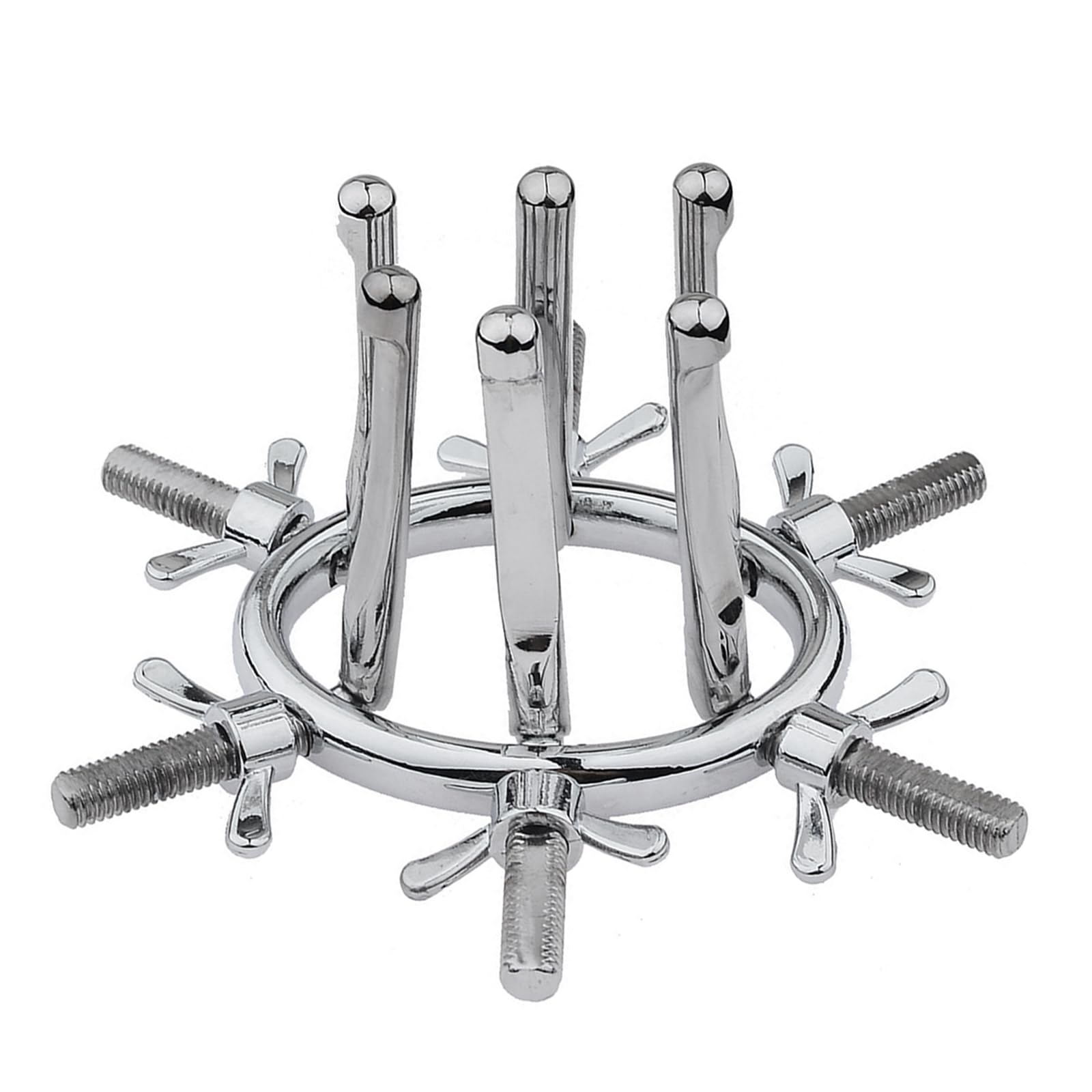 Expansor anal vaginal de metal, dilatador anal ajustable espéculo, dilatación anal plugs para fisting juguete sexual para hombres y mujeres, juguetes anales para parejas (A)