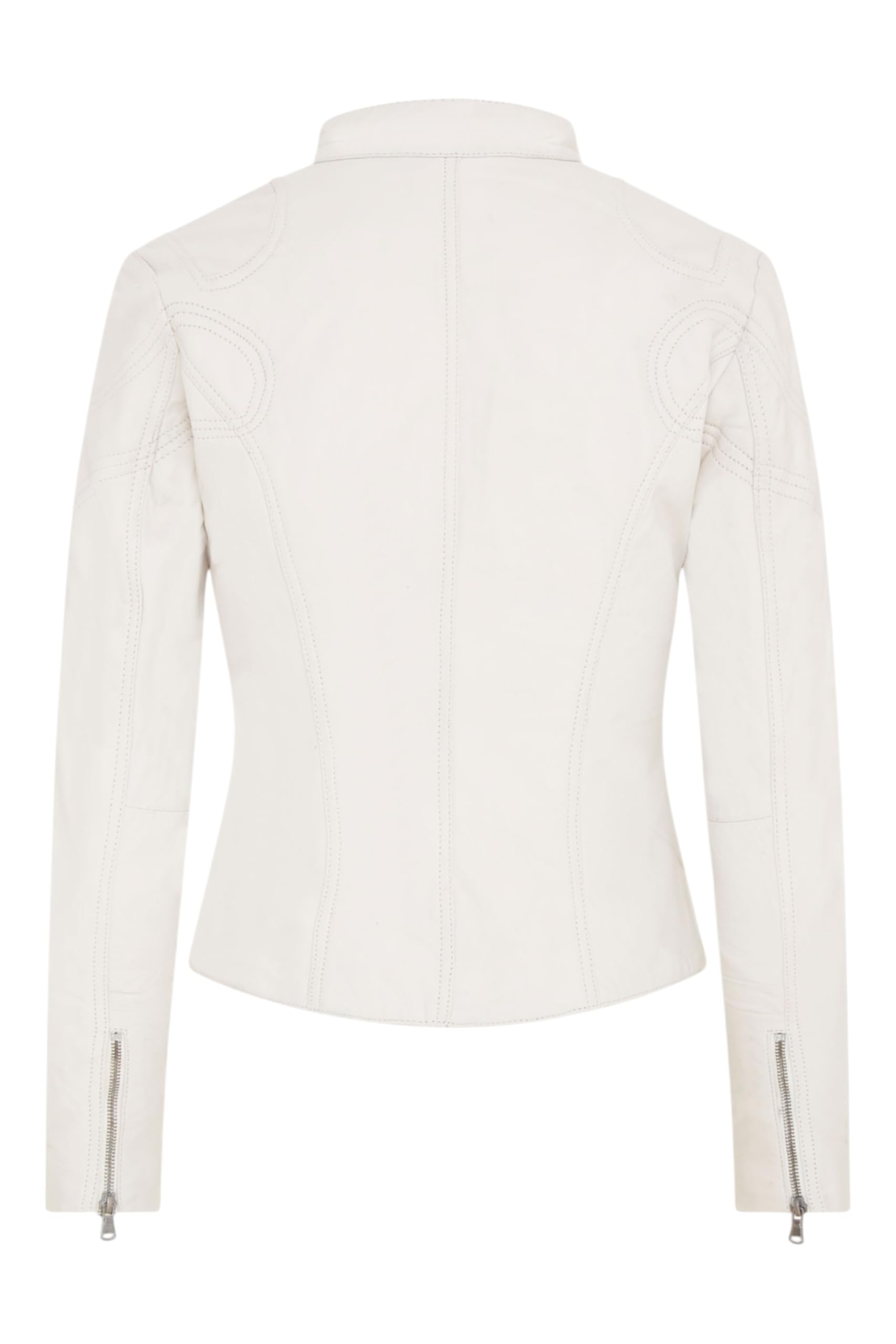 Infinity Leather Giacca da Motociclista Slim Fit in Vera Pelle Classica da Donna