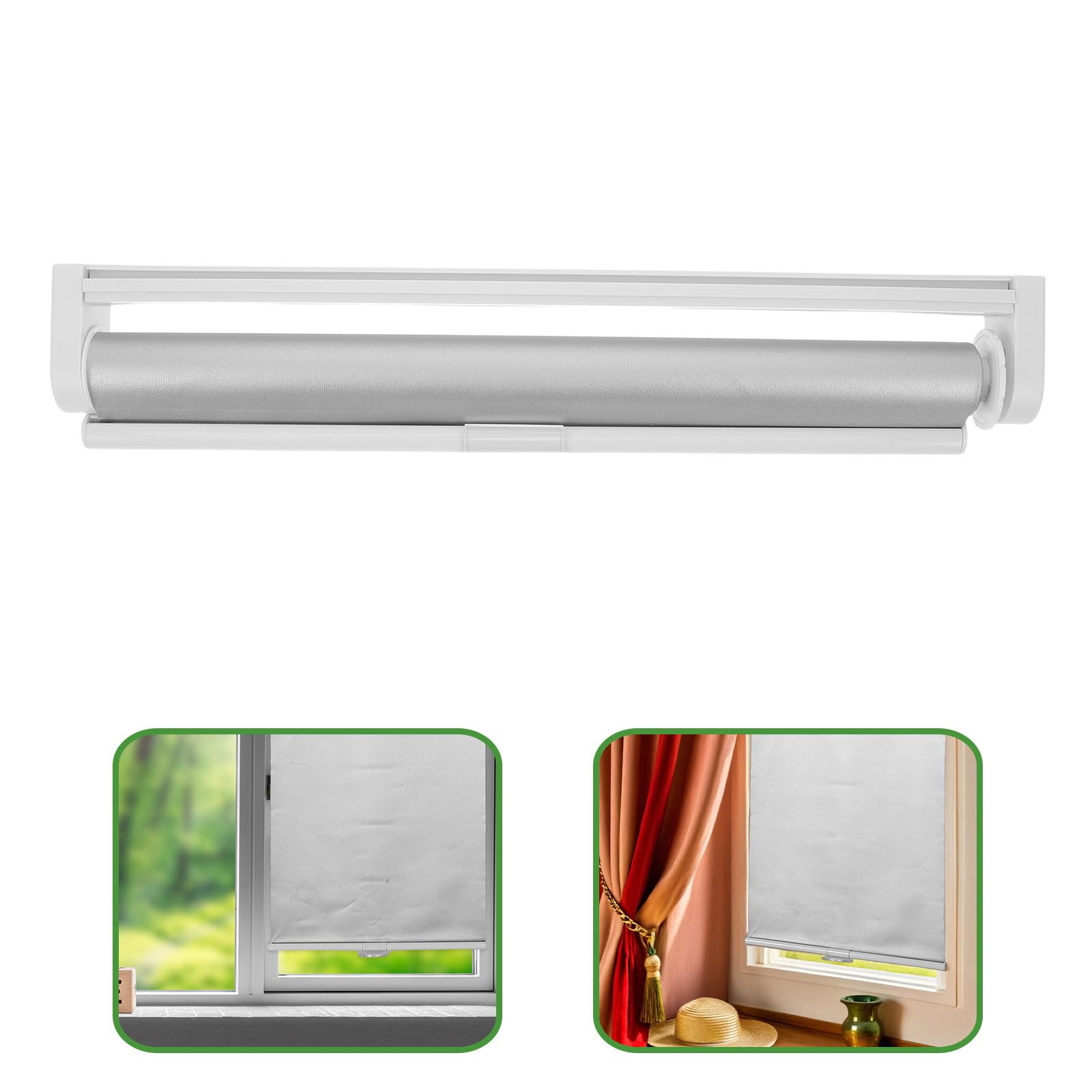 SHINEOFI Tenda Rullo in Poliestere Rivestimento Termico ad Alta Isolazione e Risparmio Energetico, Oscurante senza Corda per Finestre e Portici, Design Moderno e Versatile