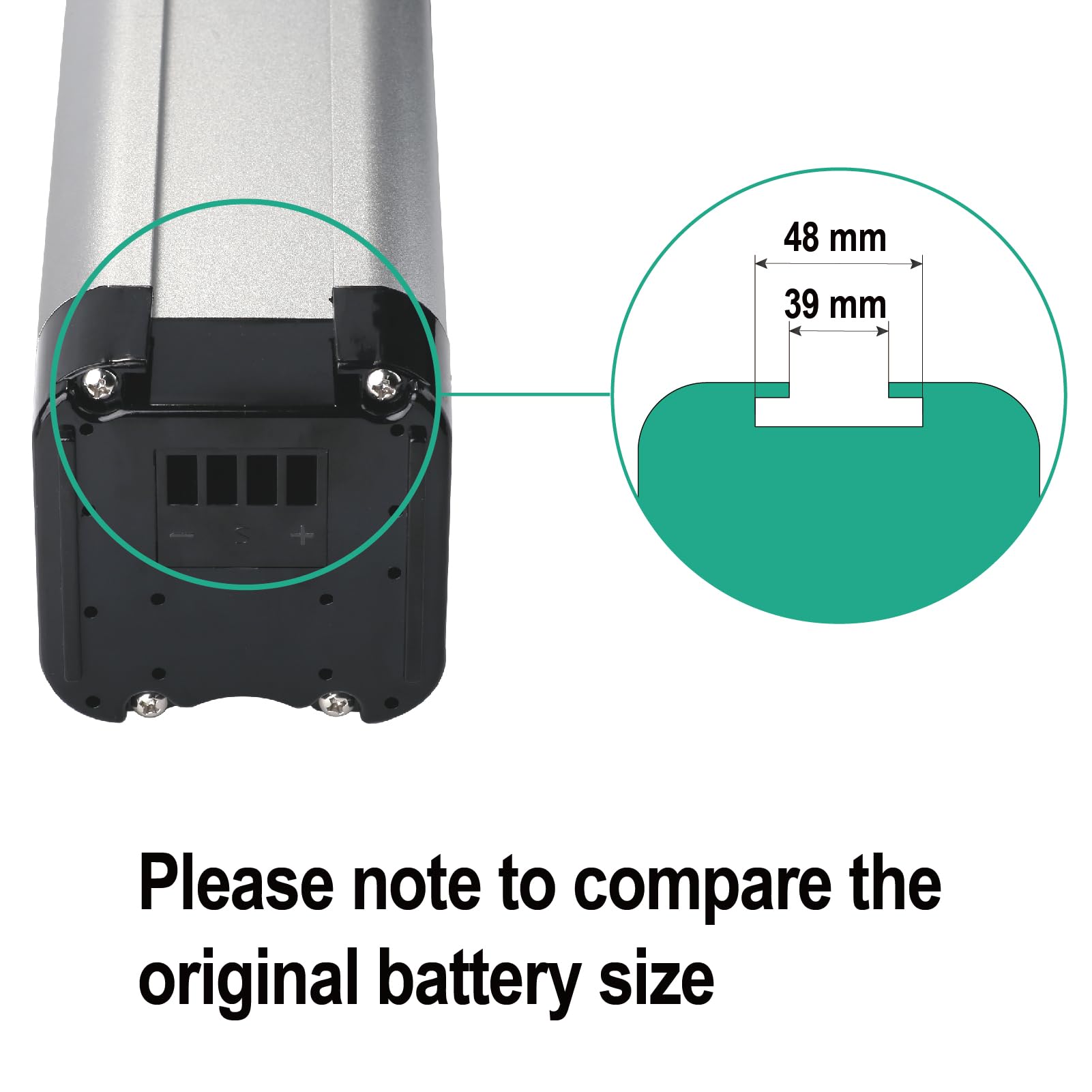 Batteria Ebike 24V 12Ah di ricambio per Phylion Zhenlong/ZL07010-F Trio MiFa Rex, XH259-10J batteria per bicicletta elettrica (24V 12Ah)