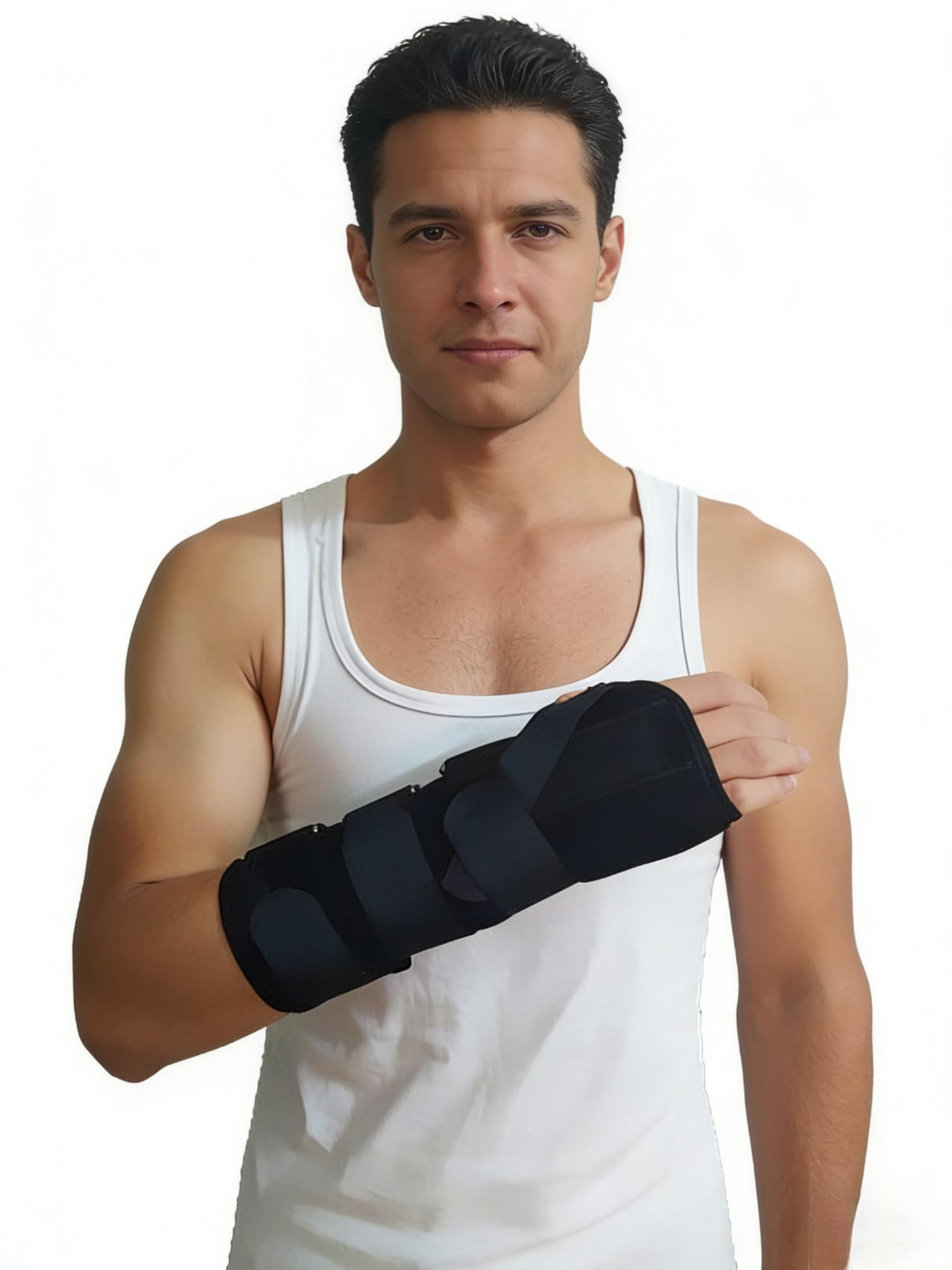 Férula de soporte para antebrazo y muñeca, férula inmovilizadora, férula de muñeca (mano derecha)