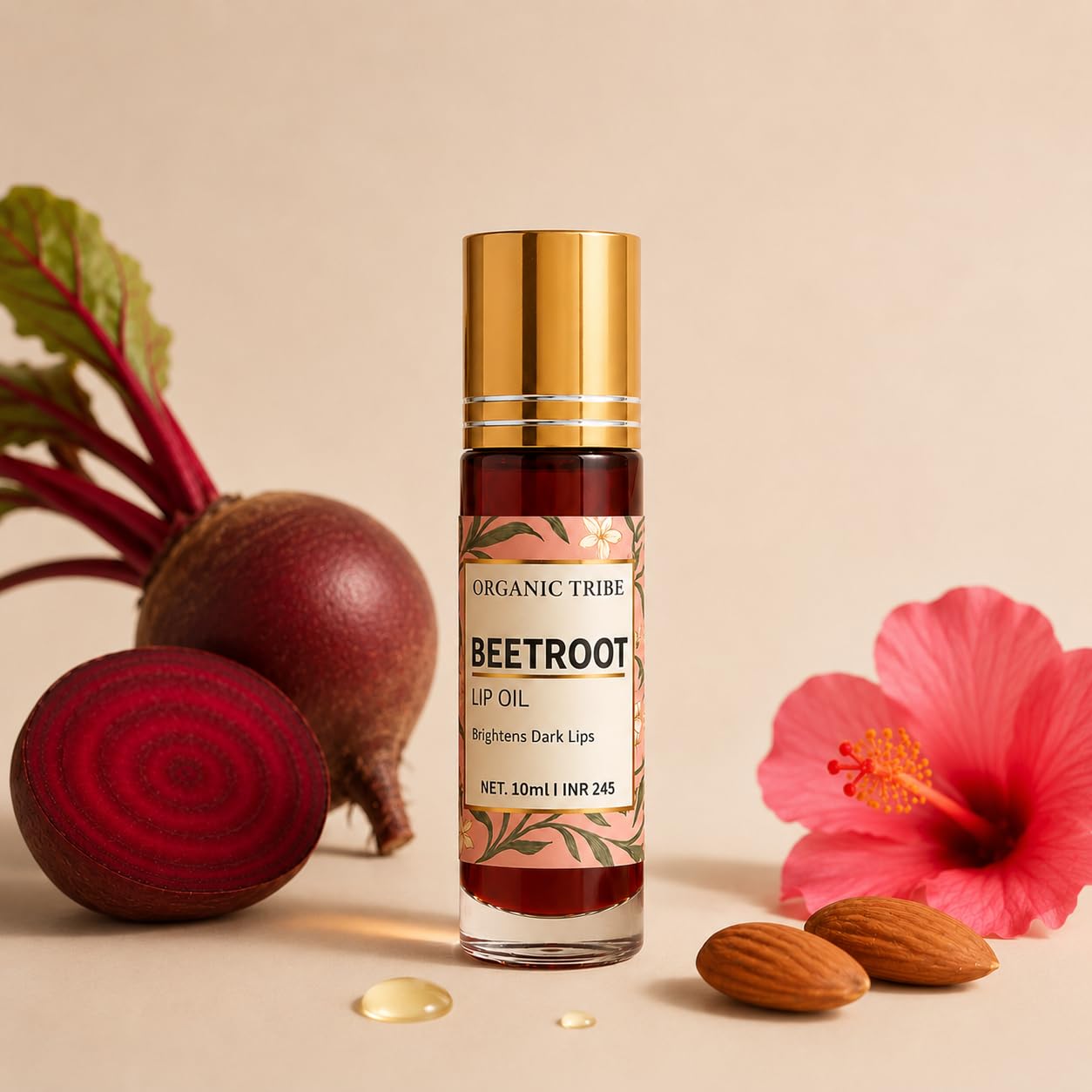 Beetroot Lip Oil with Almond Oil,Jojoba & Beetroot for Moisturize & Nourish Dry & Chapped Lips, Herbal Oil for Men & Women, Paraben Free-image-37