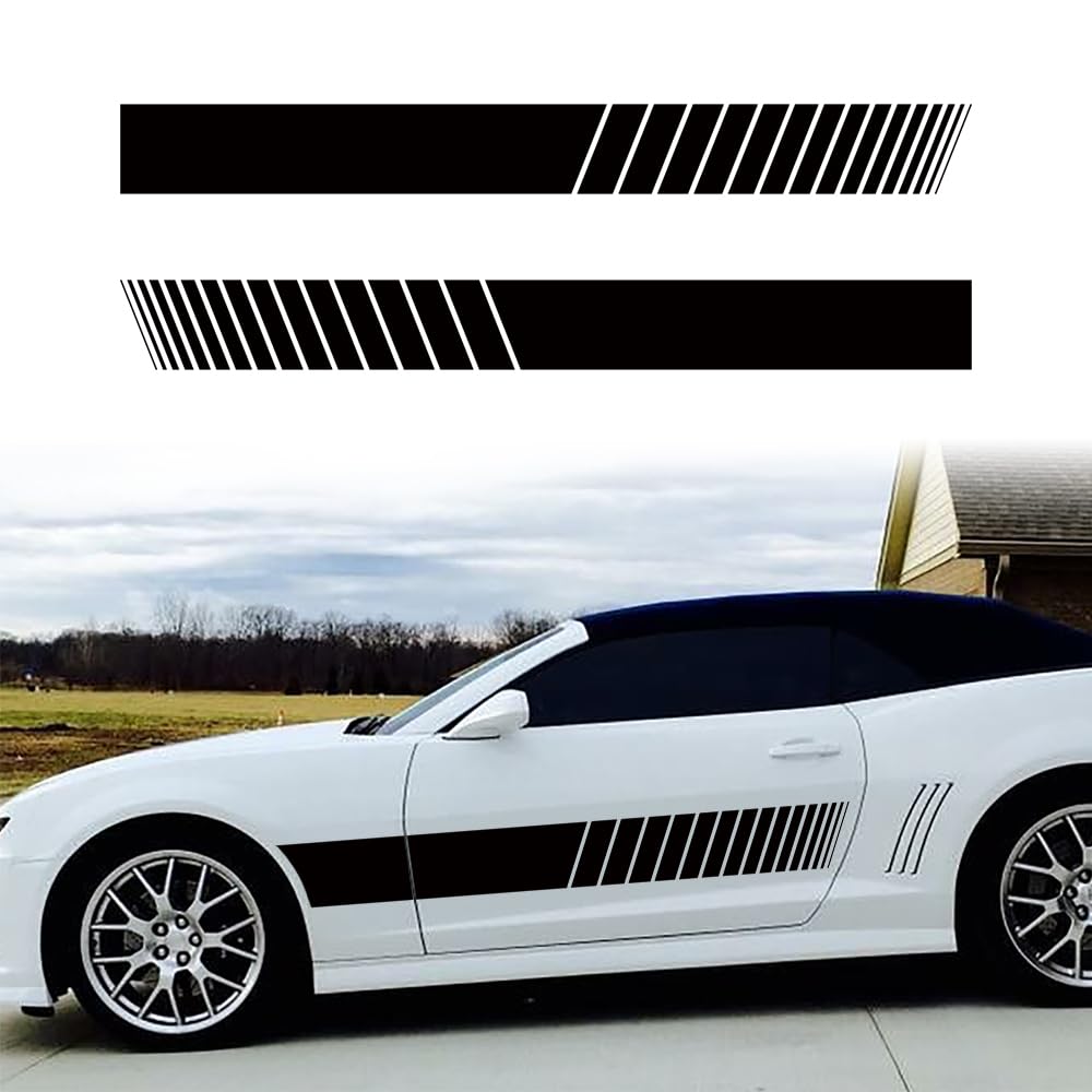 シルバーカー　ストライプデザイン Amazon.co.jp: AUTOSTARY スポーツレーシングストライプデカール
