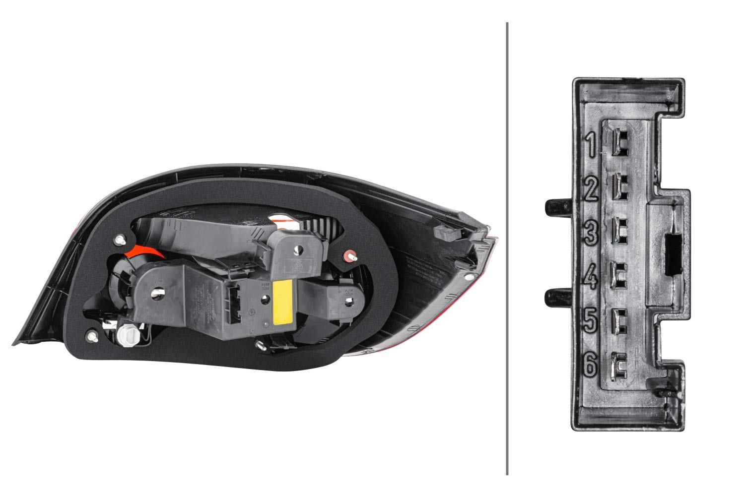 Piloto Trasero Seat Leon 2 Repuesto Faro Posterior 2vp 354 802-011 Piloto Trasero HELLA Para Skoda Rapid Y Otros - Lámpara Incandescente ECE/CCC - Con Función De Stop, Intermitente Y Antiniebla Recambio