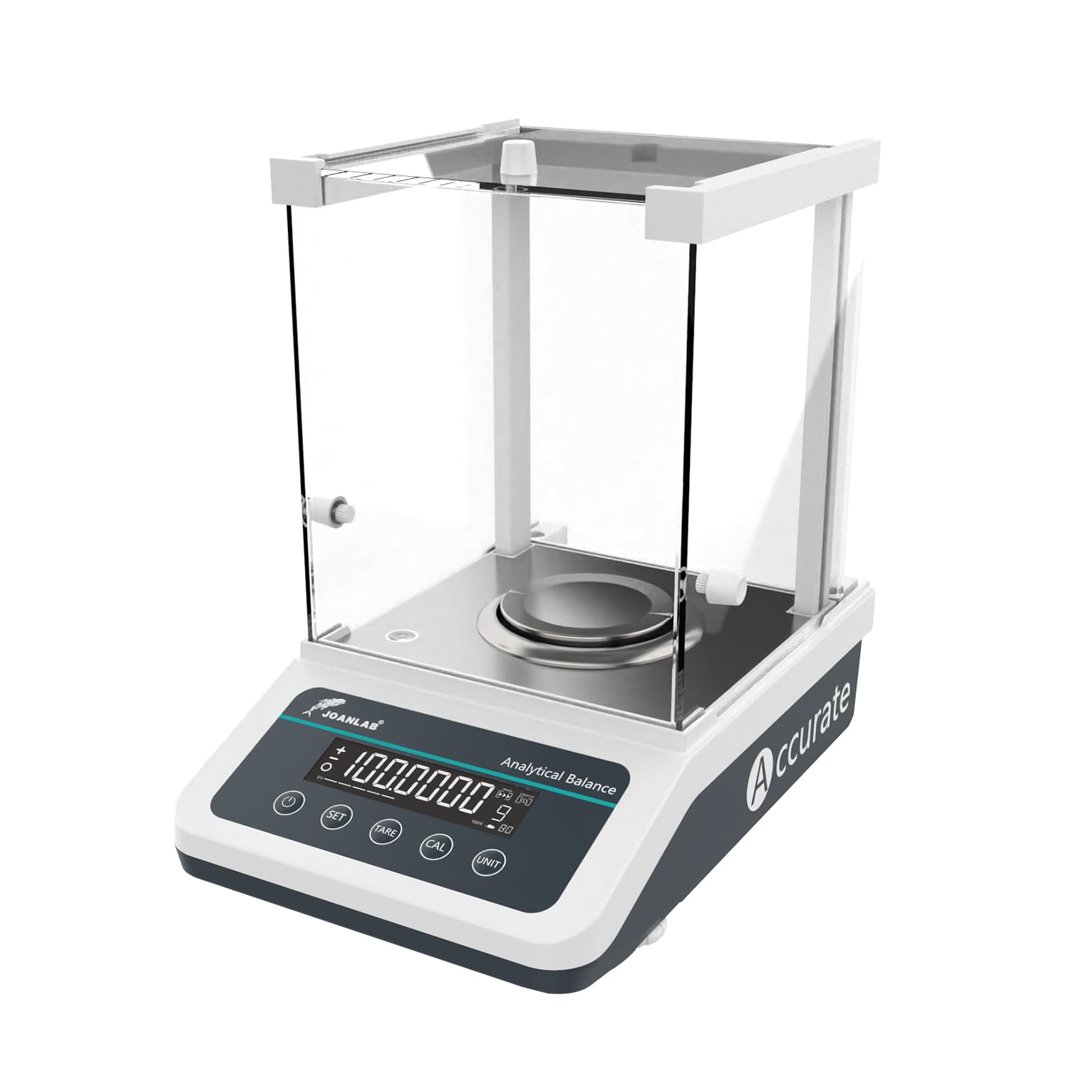 JOANLAB Bilancia Analitica 120g x 0.1mg, Bilancia da Laboratorio Professionale con Calibrazione Esterna, Precisione 0.0001g per Laboratorio, Gioielli(FA1204)