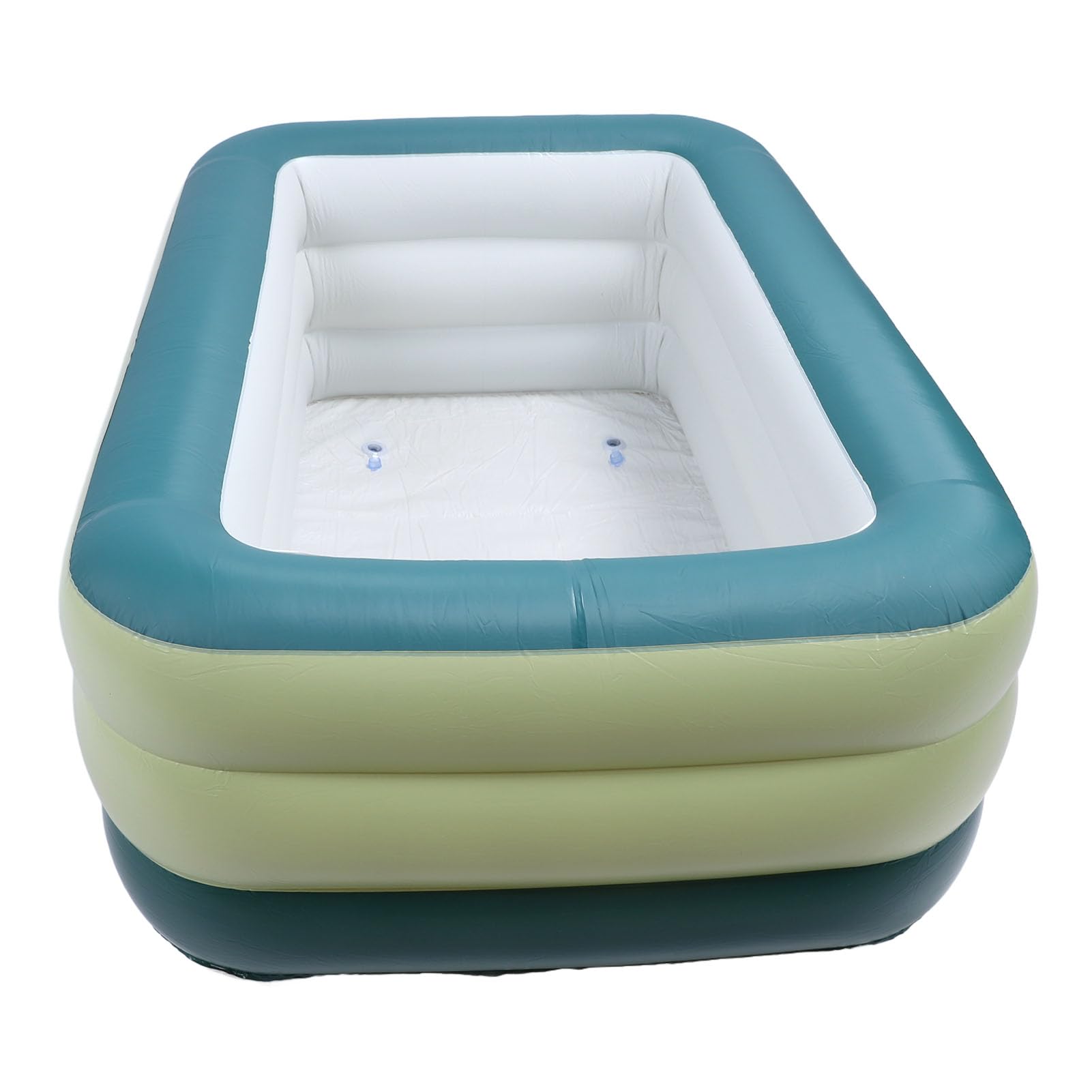 Aufblasbarer Pool, PVC verdickter Kinderpool mit großer Kapazität, Faltbarer Tragbarer Oberirdischer Pool für Garten & Outdoor, Familien Pool für Kinder & Erwachsene