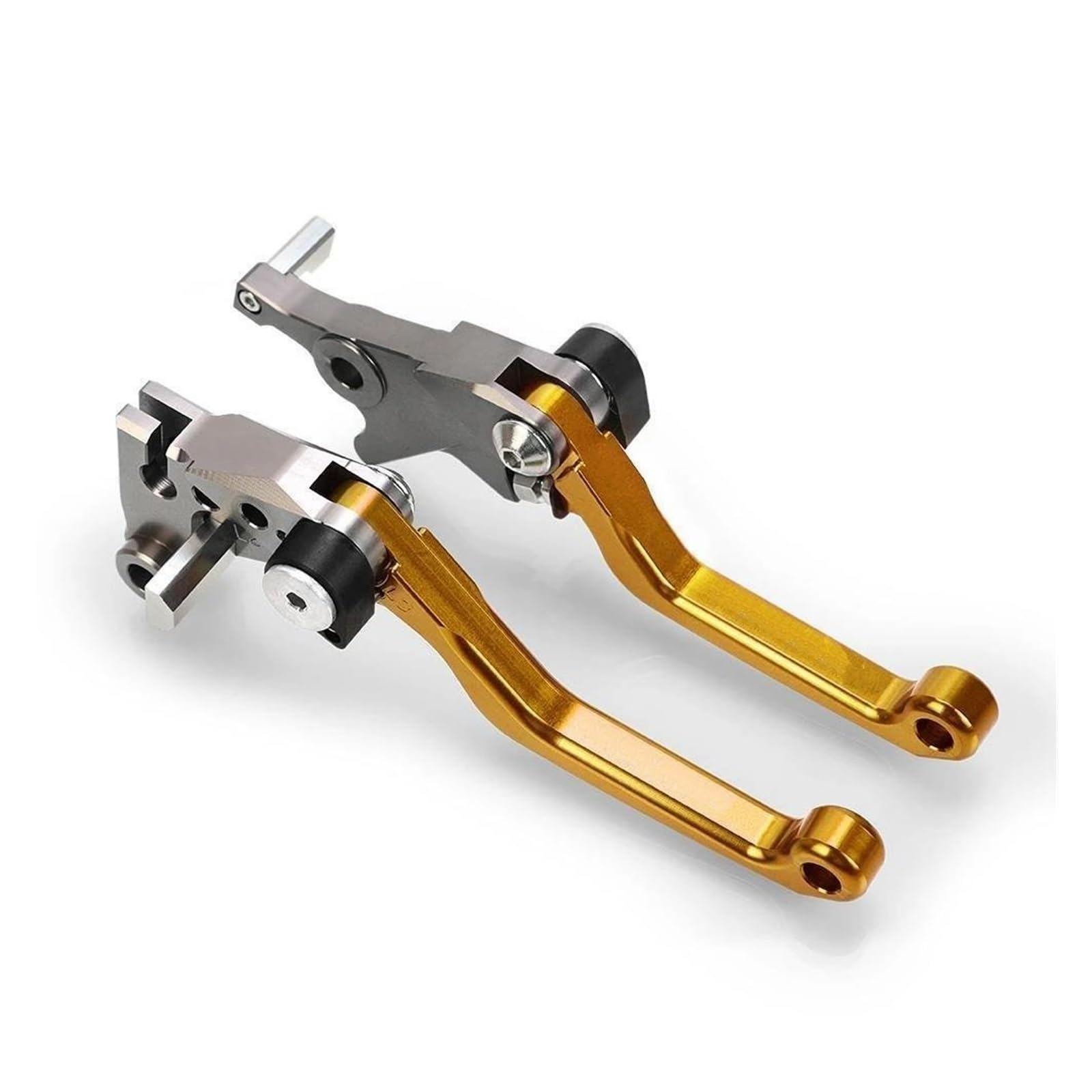 YAXFBRHGC for Kawasaki KLX230R KLX 230R 2020 2021 Motorcycle Aluminum Dirt Pit Bike Brakes Lever(A Pair Gold)