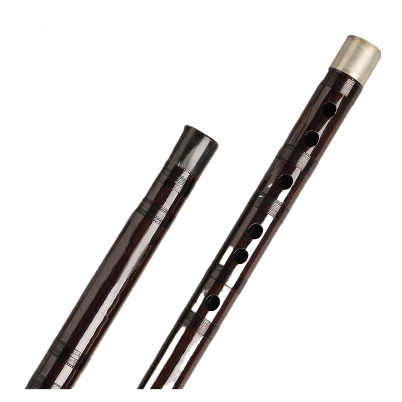 Raffiniertes Professionelles Instrument Aus Sandelholz Mit Doppeltem Gelenk Und Weißer Kupfer Bambusflöte Professionelle Bambusflöte Traditionelles Instrume