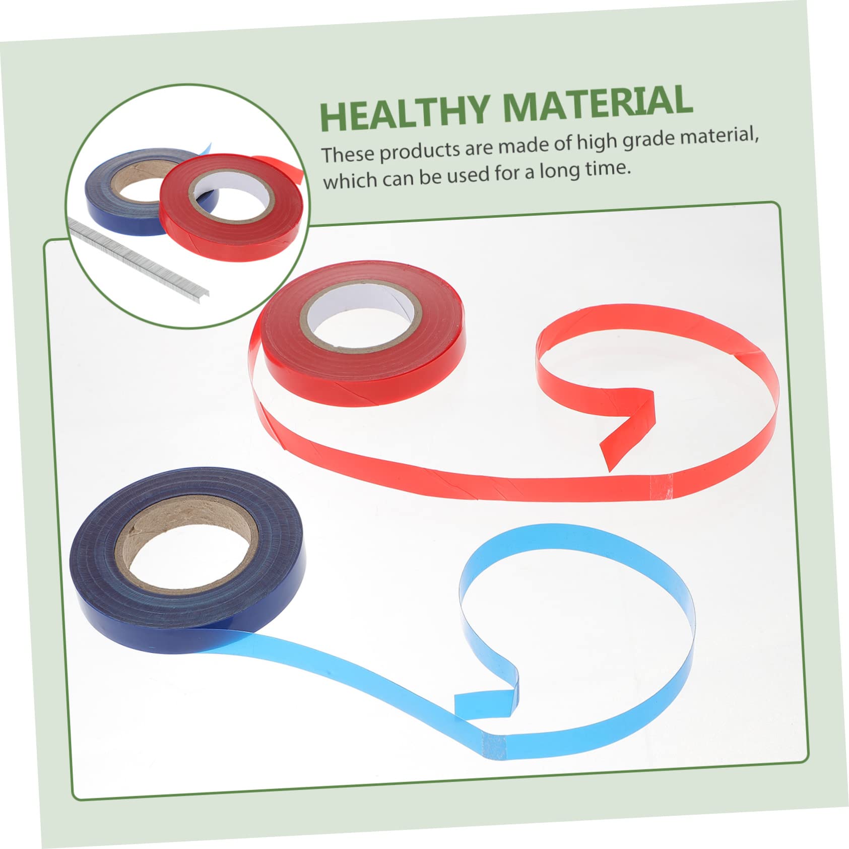 SUPVOX 20 Rollos Cinta de Plantas de jardín Herramienta de Cinta de Planta Cinta Verde para Flores Bandas elasticas Bandas elásticas Cinta de Jardin para Plantas Cinta Vegetal Pepino PVC