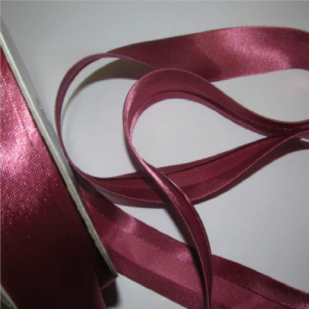 Dusky Pink Satin Bias Binding 19mm