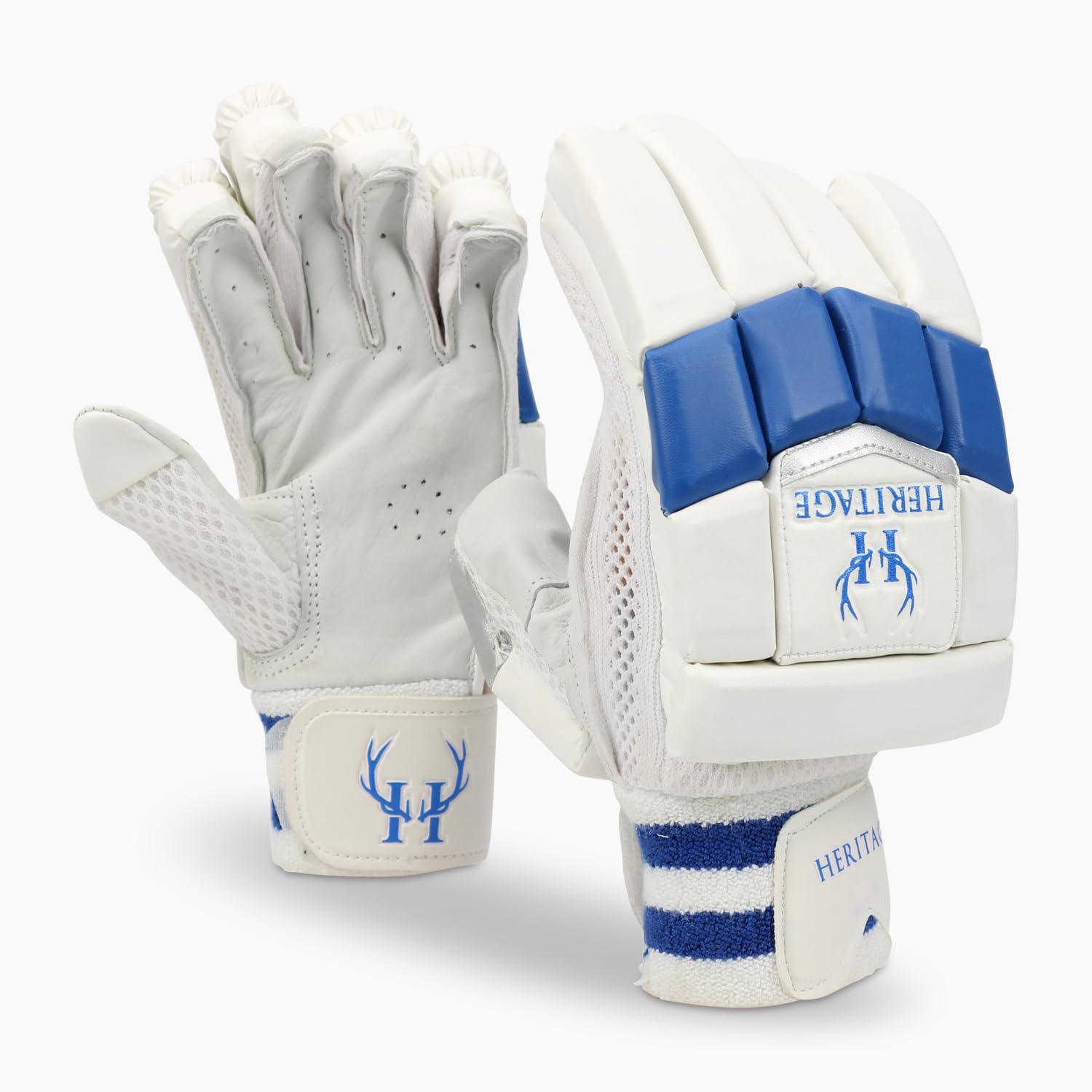 Heritage ApexGuard Pro Cricket Batting Gloves Adult Women Men glove protection Cut Finger (Youth), White - Image 3