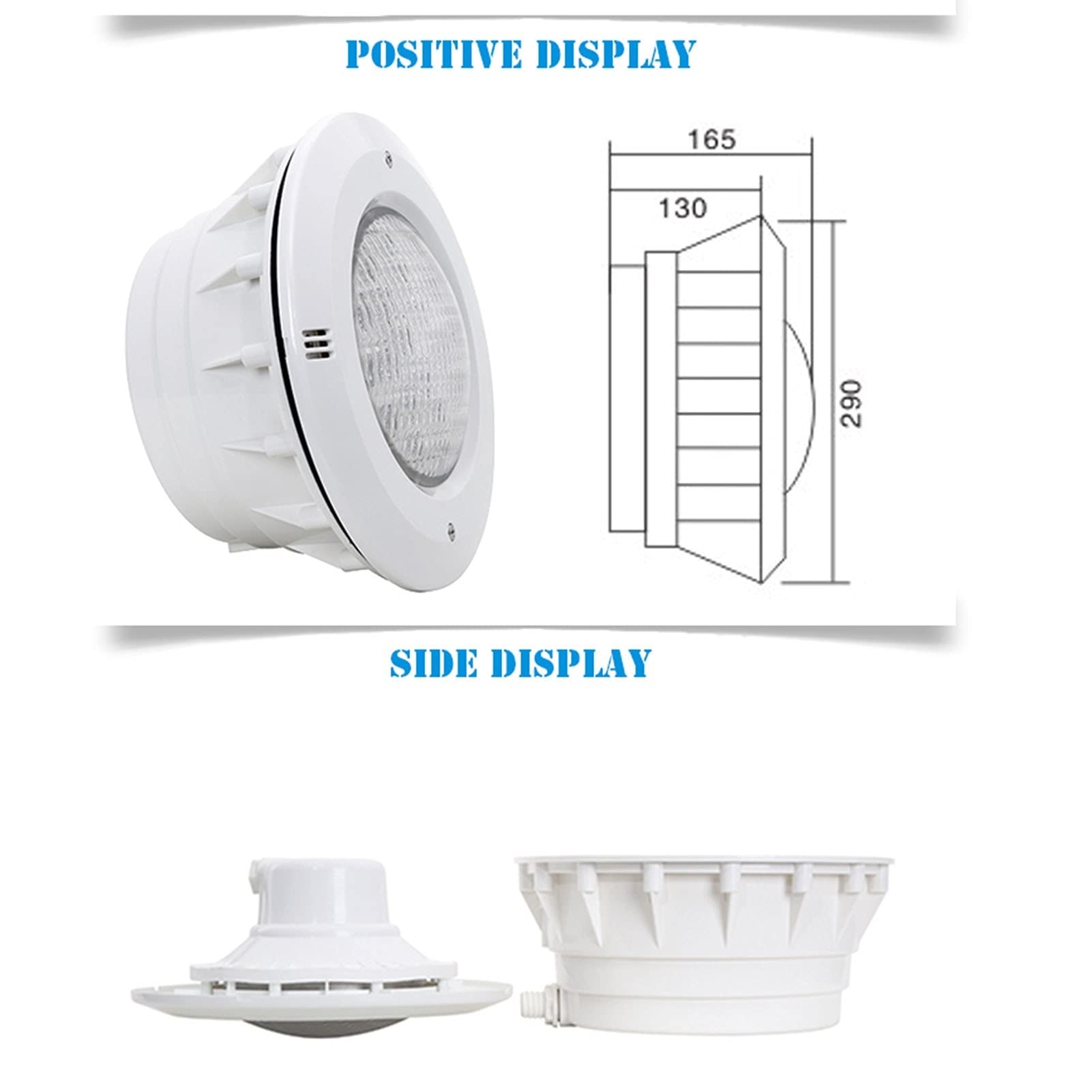 Luci for Piscina interrate con Par56 con Telecomando, luci for Paesaggio Acquatico Integrate IP68 Impermeabili AC12V (18 Keys,9w)