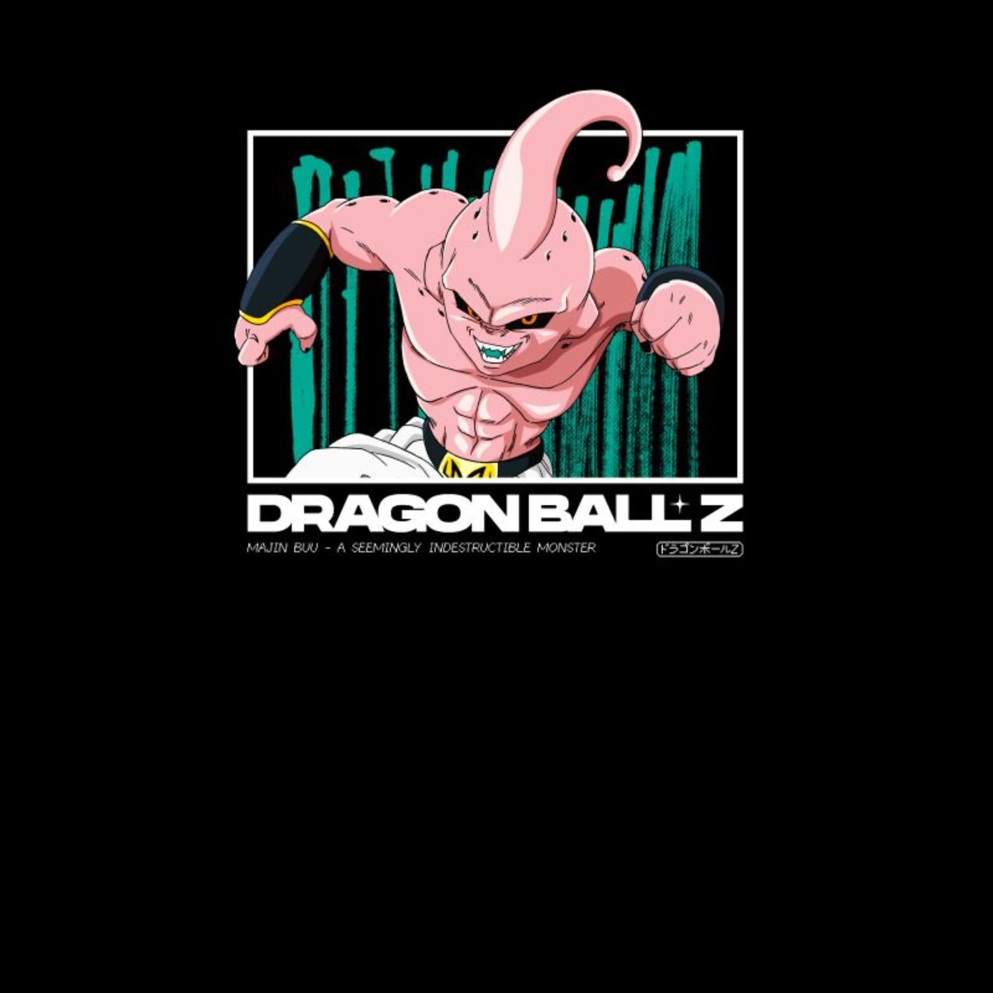 Zavvi Unisex Multi Dragon Ball Z Majin Buu Profile T-Shirt - Black - L