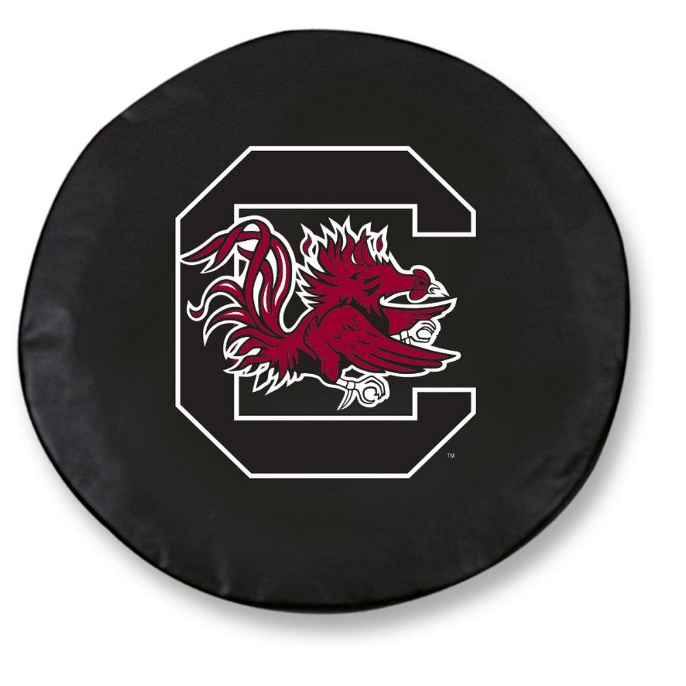 NCAA Tire Cover by Holland Bar Stool - USC Gamecocks, Black - 30in x 10in