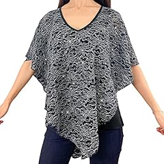 Sparkly Silver Glitter/Embroidery Black Floral Lace