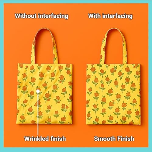 Miniatura 10 de H.B.I. PRODUCTS - Tejido de color blanco fusible ligero de 12 pulgadas x 25 yardas para manualidades, acolchado, costura, tapetes, vestidos,