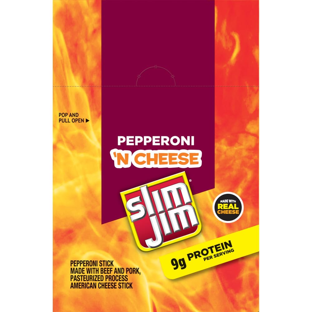 Slim Jim Pepperoni'n Cheese Stick 18ct Box
