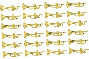 Miniature Trumpet Musical Instrument Model Photo Props Brass Fittings Decoration Favors