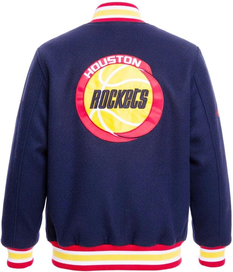 Mens Rocket Premium Woolen Body and Sleeves Varsity Jacket – Classic Athletic Style