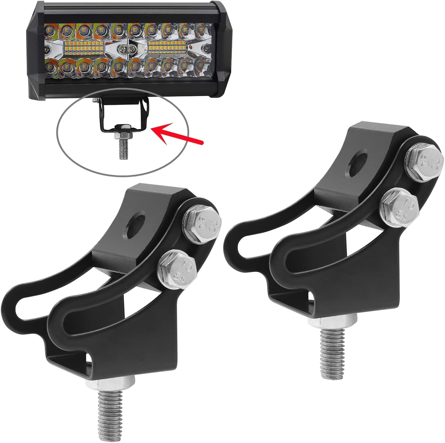 Fog Light Mounting Brackets, Light Bar Slide Bracket, Light Bar Slide Mount Bracket