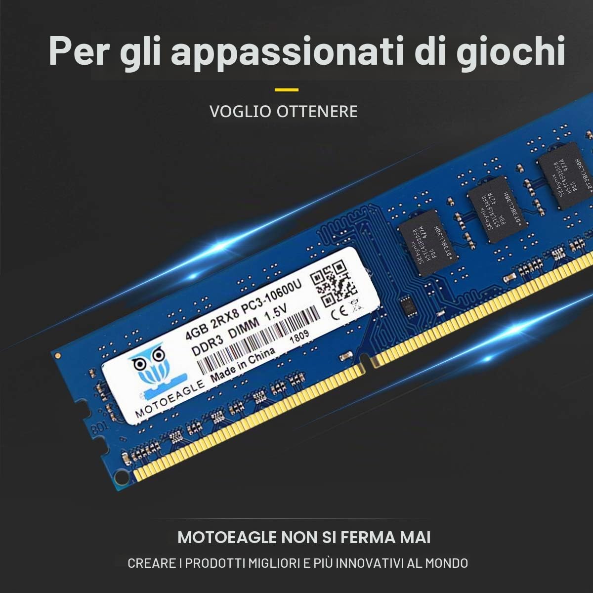 PC3 10600U 8GB Kit (2x4GB) DDR3 1333MHz UDIMM Ram, 2Rx8 PC3 10600U 4GB 1.5V CL9 240-Pin UDIMM Memoria Desktop