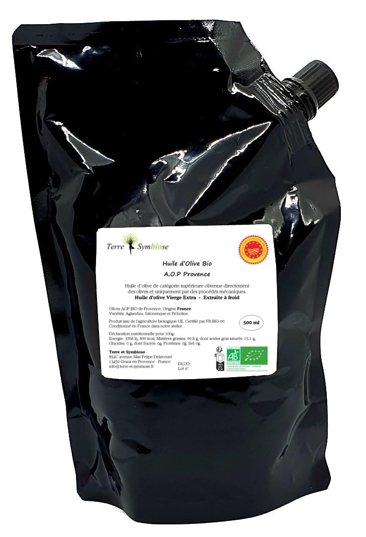 Huile d'olive BIO AOP Provence Fruité vert - 500ml